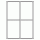 417 - Label Size 97mm x 140mm - 4 labels per sheet